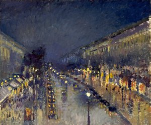 El Boulevard Montmartre de noche